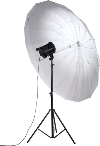 Nanlite U-180ST mělký deštník průhledný stříbrný 180cm