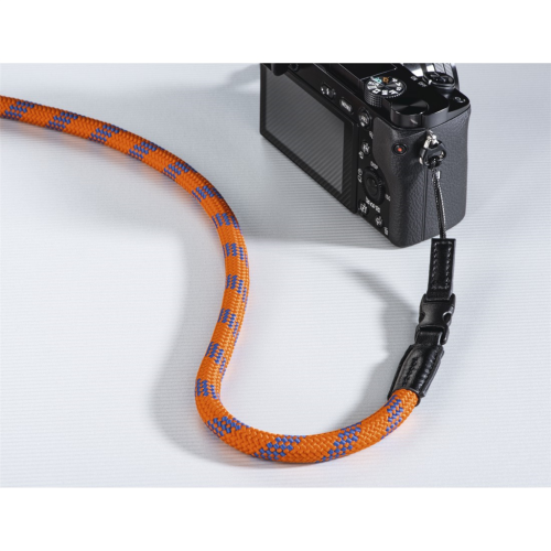 Hama Braid 120, popruh na fotoaparát, délka 120 cm, oranžovo/modrý