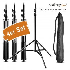 Walimex pro set 4 studiových stativů WT-806, 256cm s brašnou