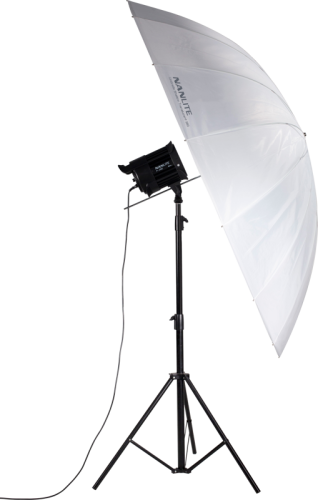Nanlite U-180ST mělký deštník průhledný stříbrný 180cm