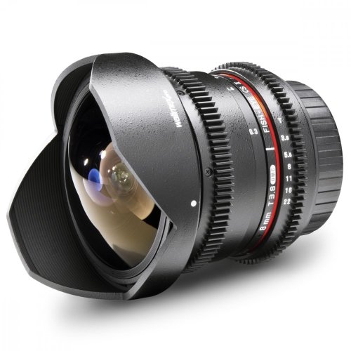 Walimex pro 8mm T3.8 Fisheye II Video APS-C Lens for Nikon F
