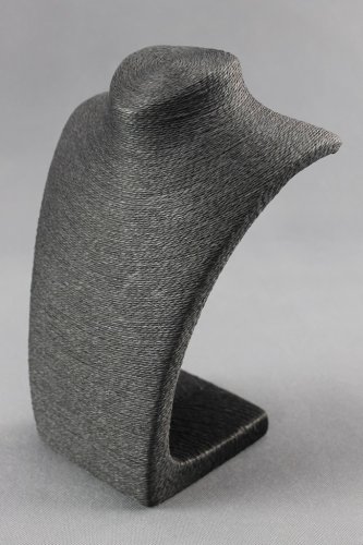 Dekolt, stojánek, stojan na šperky provázkový 28cm černý (A-11CER)