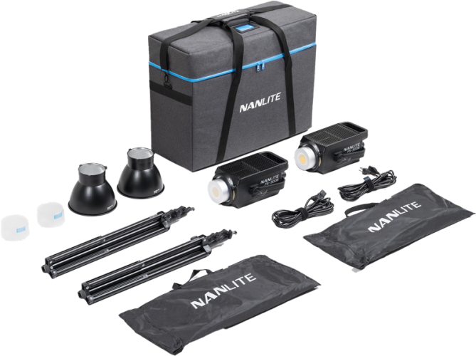 Nanlite FS-300B Bi-Colour 2 light kit with stand