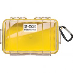 Peli™ Case 1040 MicroCase mit klarem Deckel (Gelb)