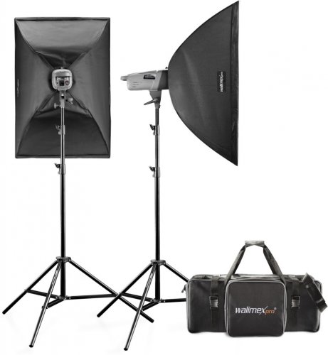 Walimex pro VE Set Classic 300/300 Ws (2x Softbox + Stand)