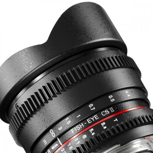 Walimex pro 8mm T3,8 Fisheye II Video APS-C objektív pre Nikon F