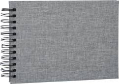 Focus Base Line Canvas Wire-O 23x17 Grey w. black sheets