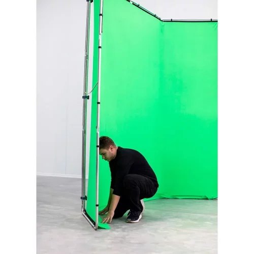 Lastolite Hintergrund-Kit Manfrotto Chroma Key FX 4 x 2,9 m mit Rahmen, Grün
