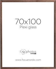 Focus Soul Walnut veneer 70X100 Plexi