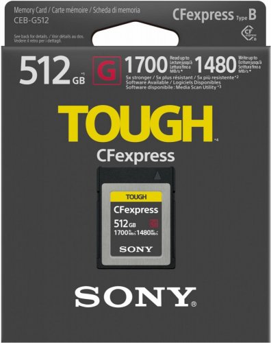 Sony 512GB CFexpress Type B TOUGH Memory Card CEBG512