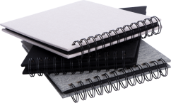 Focus Base Line Canvas Wire-O 23x17 Grey w. black sheets