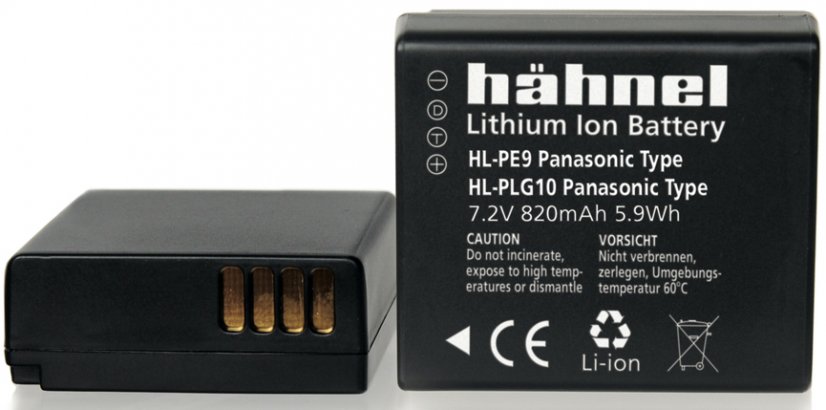 Hähnel HL-PLG10, Panasonic DMW-BLG10E, 7.2V, 5.9Wh, 820mAh,
