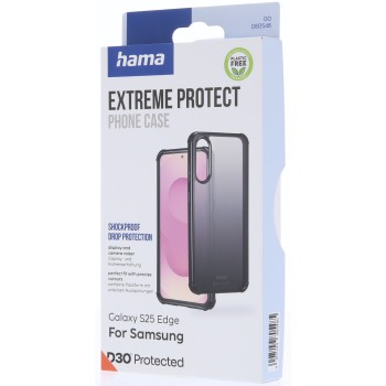 Hama Extreme Protect, kryt pro Samsung Galaxy S25 Edge, D3O®, černý