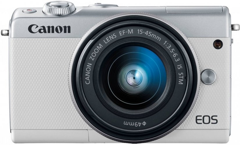 Canon EOS M100 + 15-45 + 55-200 IS STM bílý