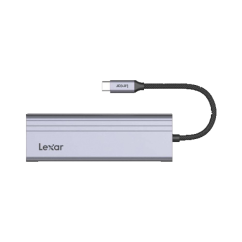 Rozbočovač Lexar, 7 v 1 USB-C, USB 3.2 Gen1. Type-C, 3xUSB-A. HDMI, SD, slot microSD. PD 100W