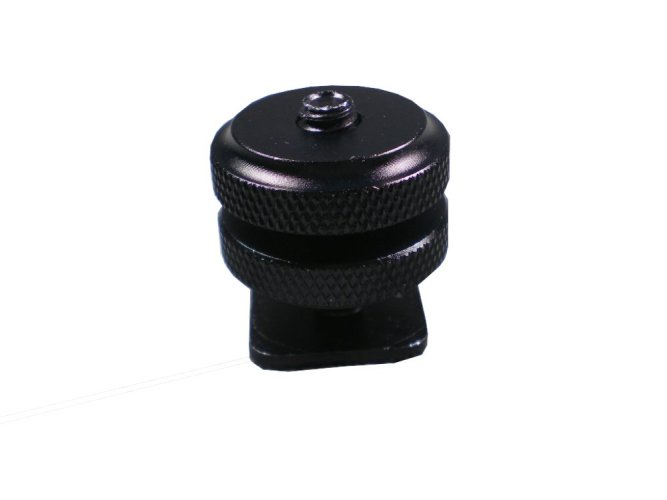 forDSLR Adaptér pro uchycení příslušenství se závitem 1/4″ do sáněk blesku (Hot-Shoe)