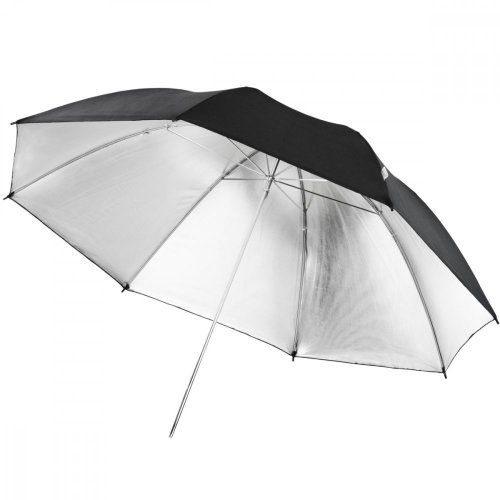 Walimex pro Reflex Umbrella 109cm Black/Silver