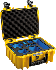 B&W Outdoor Cases BW Outdoor Case Type 3000 for GoPro Hero 12 (fits even GoPro Hero 9/10/11), charge-in-case. Yellow