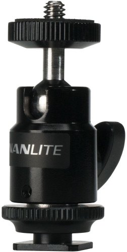 Nanlite Mini Ball Head with Hot Shoe Adapter