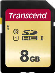 Transcend Gold 500S SD UHS-I U3, MLC (V30) R95/W60 8GB