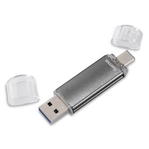 Hama flashPen Laeta Twin 16 GB 10 MB/s, grau