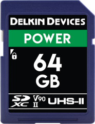 Delkin SDXC Power 2000X UHS-II U3 (V90) R300/W250 64GB
