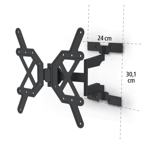 Hama nástěnný držák TV Ultraslim, 400x400, pohyblivý