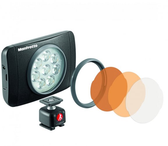 Manfrotto MLUMIEMU-BK, LED Light Lumimuse 8 LED, black, snap-fit