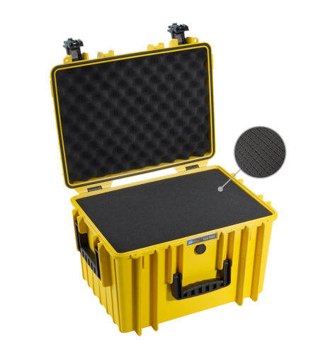B&W Outdoor Case 5500, kufr s pěnou žlutý