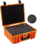B&W Outdoor Koffer Typ 6000 mit Schaumstoff Orange