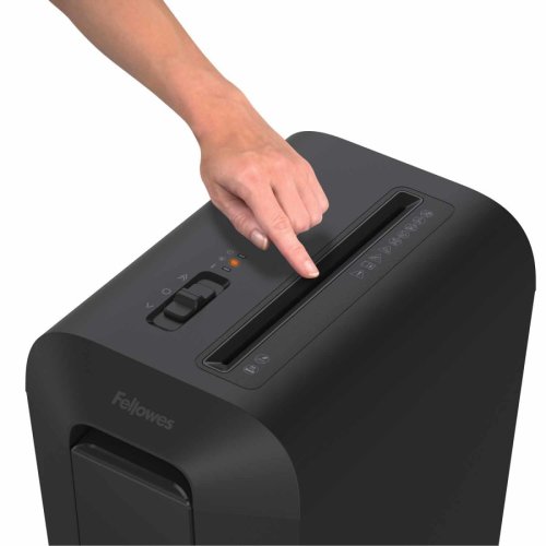 Aktenvernichter Fellowes LX 65 P-4, Querschnitt 4x40mm, 10 Blatt, 22l, Kreditkarte, schwarz Aktenvernichter Fellowes LX 65 P-4, Querschnitt 4x40mm, 10 Blatt, 22l, Kreditkarte, schwarz