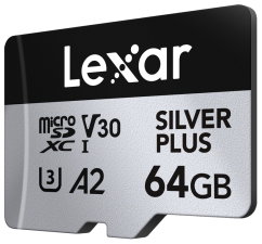 Lexar microSDXC Silver Plus 1066x UHS-I/U3/A2/4K R205/W100 (V30) 64GB