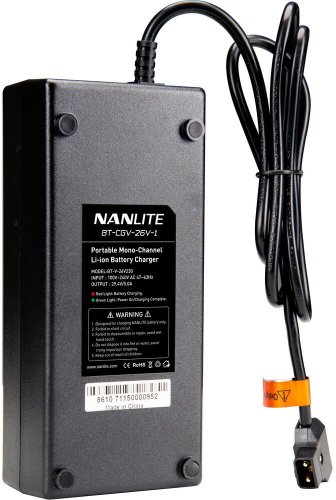 Nanlite Battery Charger for Single 26V V-mount Battery with D-Tap Connector