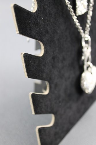 Dekolt, stojánek, stojan na šperky černý samet, DKP4 skládací (DKP4)