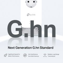 Powerline ethernet TP-Link PG2400P KIT G.hn adaptér (1428 Mb/s), 2x GLan