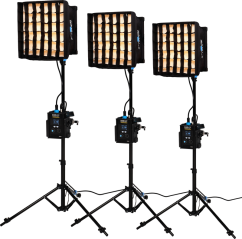 Nanlite PavoSlim 60B LED Panel 3-Light Kit With Stand
