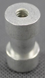 Statívový čap 5/8″so závitmi 1/4″ a 3/8″, dĺžka 28mm, hliník