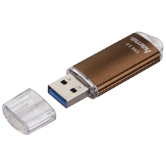 Hama FlashPen Laeta, USB 3.0, 64 GB, 70 MB/s, hnedý