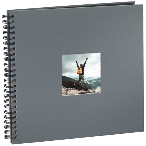 Hama album klasický spirálový FINE ART 36x32 cm, 50 stran, šedý