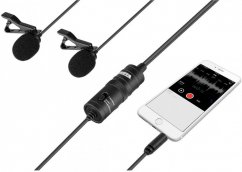 BOYA BY-M1DM Dual Omni-Directional Clip-On Lavalier Microphone