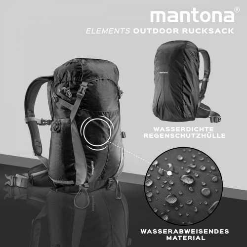 Mantona Elements Outdoor Fotorucksack (Schwarz)