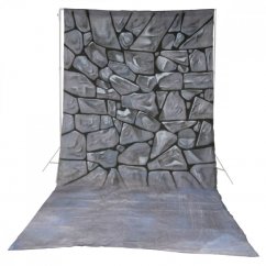 Walimex pro Motif Cloth Background 'Stones' 3x6m