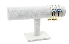 Stojánek na náramky šedý, 23cm
