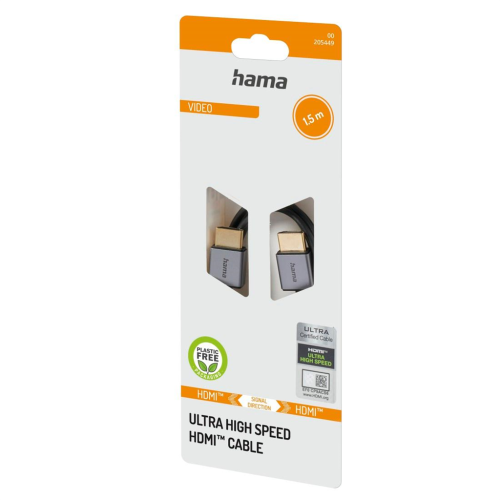 Hama HDMI kábel Ultra High Speed 8K 1,5 m, Ultra-Slim, blister/displej Hama HDMI kábel Ultra High Speed 8K 1,5 m, Ultra-Slim, blister/displej
