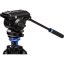 Benro Aluminum Single Tube Tripod A2573F with Fluid Video Head S4Pro | Max Height 178 cm | Payload 4 kg |Weight 3.04 kg | Minimum Working Height 41 cm