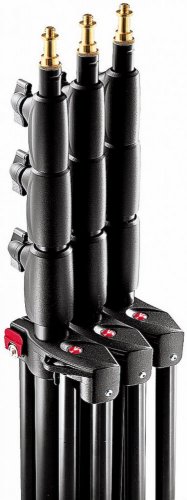Manfrotto Photo Master Stand, Air Cushioned, Aluminium,  3-Pack (Black)