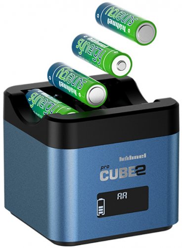 Hähnel proCUBE2 Fuji, Panasonic, profesionální nabíječka Li-ion baterií WP-W126 a DMW-BLC12, B