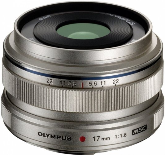 Olympus M.Zuiko Digital 17mm f/1.8 Lens Silver