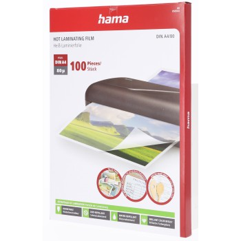 Hama laminovací fólie, DIN A4 (21,6×30,3 cm), 80 µ, 100 ks