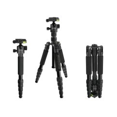 Mantona light traveller Reisestativ schwarz
